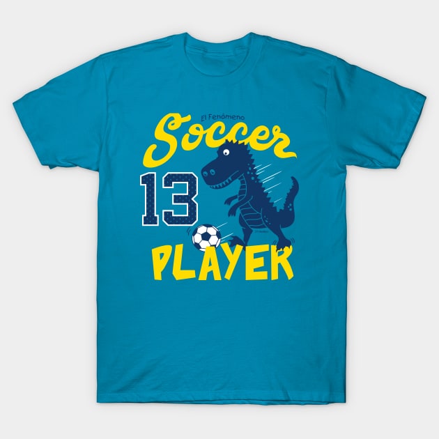 Soccer Rex T-Shirt by spicoli13